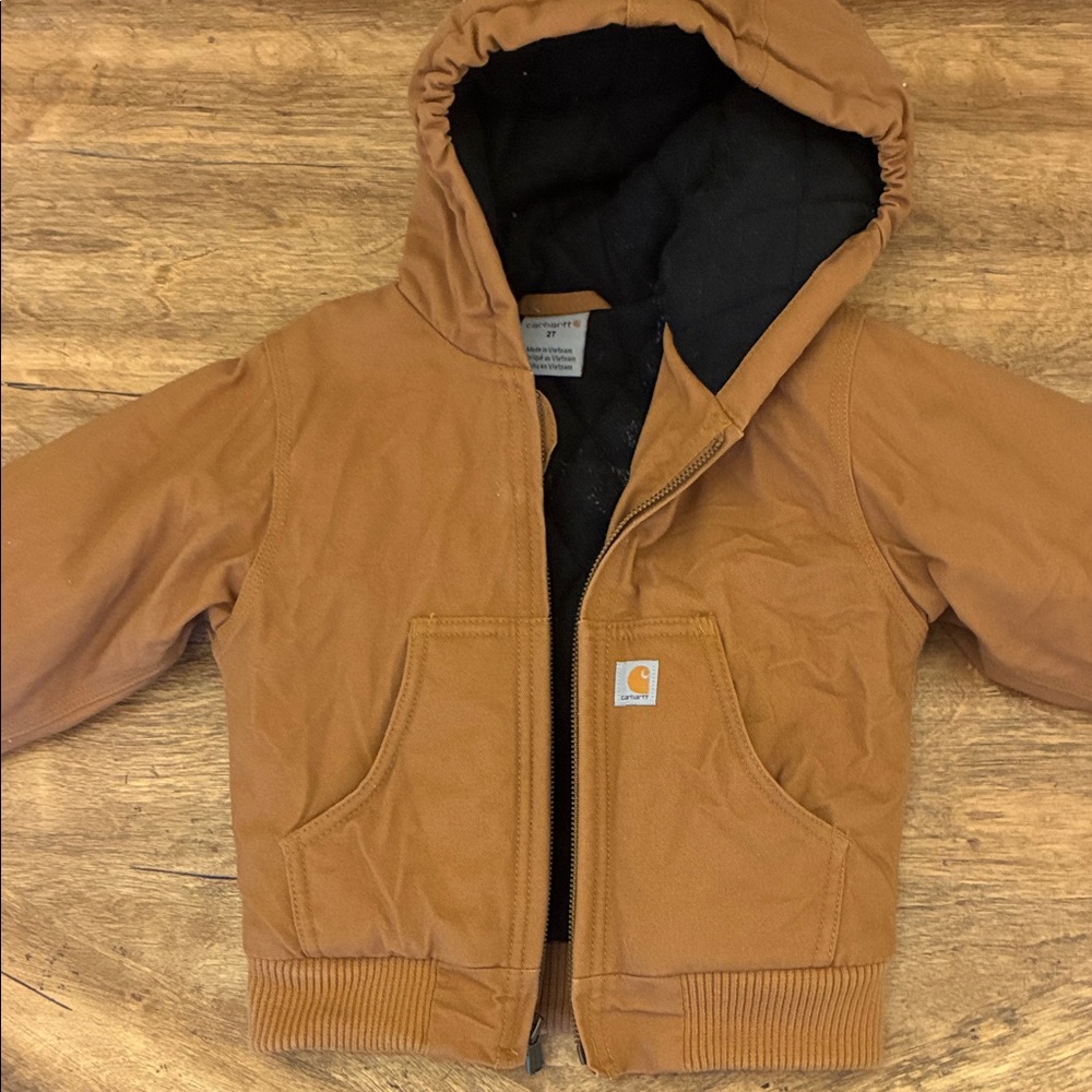 Carhartt Tan Hooded Jacket